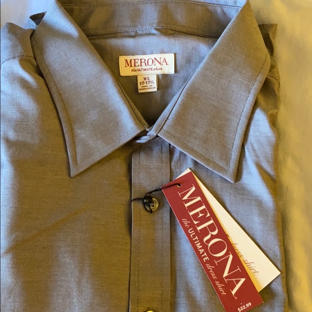 New Merona Men’s “Ultimate Dress Shirt” Gray
